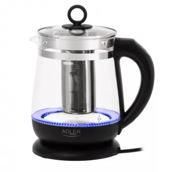 Adler AD 1299 elektrinis virdulys, 2200 W, 1,5 L, juodas