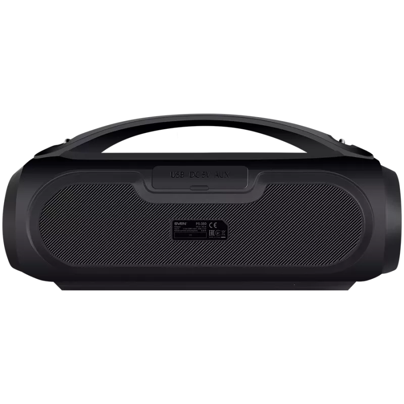 Garsiakalbis SVEN PS-380, juodas (40W, atsparus vandeniui IPx5, TWS, Bluetooth, FM, USB, 3000 mAh)