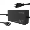 Cablexpert NPA-AC-PDQC65-01 65 W PowerDelivery GaN USB Type-C greitas įkroviklis, juodas