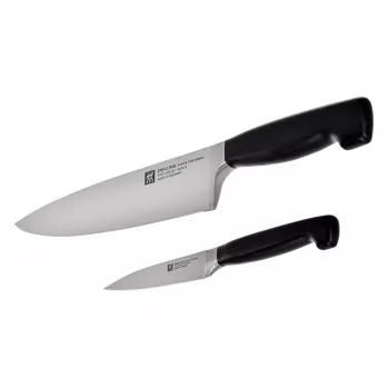 Virtuvinis peilių rinkinys ZWILLING 35175-000-0 – nerūdijančio plieno ašmenys, juoda rankena, 95 mm plotis, 420 mm ilgis