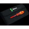 Wera 05006603001 Kraftform Kompakt VDE 7 extra slim 1 Tool Finder atsuktuvų rinkinys, 7 dalys, 817 VDE rankena antgaliams + 6 ypač plonos VDE mentelės, IEC 60900, su diržo dėklu