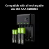 Įkroviklis baterijoms universalus USB Green Cell GRSETGC02
