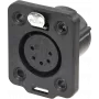 Neutrik NC5FDX-TOP Kištukas XLR Juodas (NC5FDX-TOP)