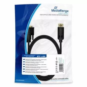 MediaRange MRCS131 vaizdo kabelio adapteris 2 m DisplayPort DVI-D juodas