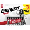Vienkartinė baterija Energizer MAX AAA šarminė 1,5 V – pakuotė po 8 vnt., cilindrinė, 10 metų galiojimo laikas