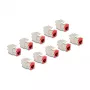 DeLOCK 88115 plokščias RJ-45 keystone modulis, raudonas, 10 vnt.