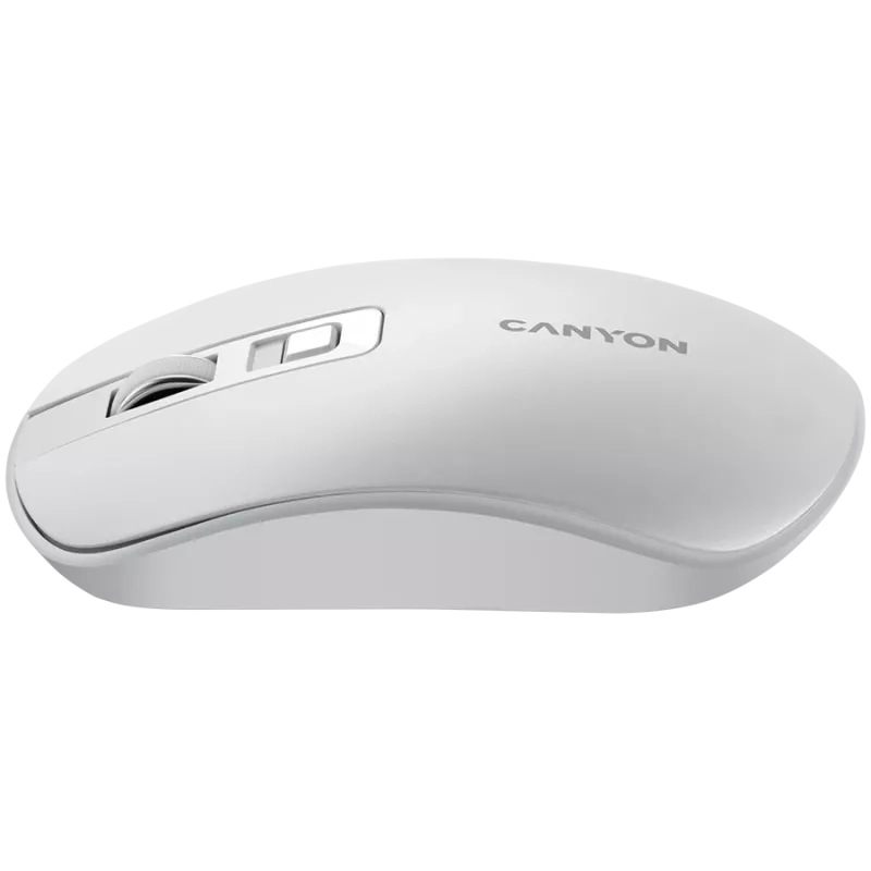 CANYON pelė MW-18 Wireless Charge Pearl White