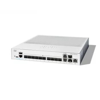 Tinklo jungiklis Cisco Catalyst C1300-12XS valdomas L2/L3, 12 x 10Gb SFP+, 240 Gbit/s, 16k MAC, montuojamas į stovą, pilka