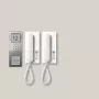 Siedle SET CA 812-2 E/W. Übertragungstechnik: Verkabelt. Produktfarbe: Edelstahl, Weiß, Platzierung: Wand (210008739-00)
