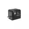 Kelioninis adapteris SBOX TA-23 su dvigubu USB įkrovikliu ir universalia kištukų sistema