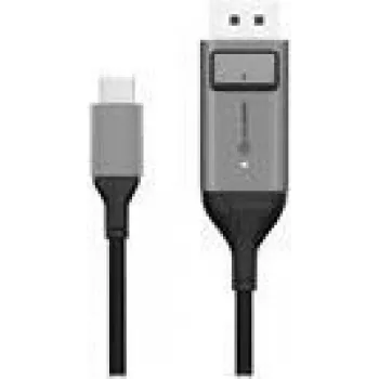 ALOGIC Ultra - USB-C (vyriškas) į DisplayPort (vyriškas) kabelis - 1,0 m - 4K palaikymas - Space-Grey (ULCDP01-SGR)