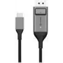 ALOGIC Ultra - USB-C (vyriškas) į DisplayPort (vyriškas) kabelis - 1,0 m - 4K palaikymas - Space-Grey (ULCDP01-SGR)
