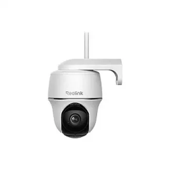IP apsaugos kupolinė kamera Reolink B430 + saulės baterija, 5 MP, belaidė, baterija ir saulės energija, sieninis laikiklis, vidaus/lauko, balta