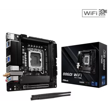 ASRock B860I WiFi Mini-ITX pagrindinė plokštė