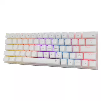 Mechaninė klaviatūra White Shark Wakizashi-2 US Red Switch, Tenkeyless / US išdėstymas, balta