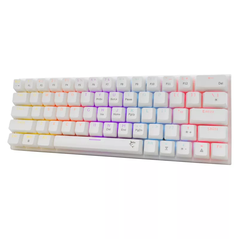 Mechaninė klaviatūra White Shark Wakizashi-2 US Red Switch, Tenkeyless / US išdėstymas, balta