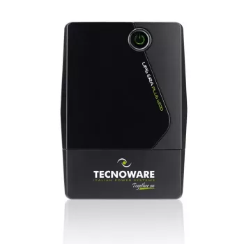 Nepertraukiamo maitinimo šaltinis TECNOWARE FGCERAPL1202SCH, 1,2 kVA / 840 W, 2 AC lizdai, Micro‑USB, sandarus švino rūgšties akumuliatorius, 4,5 kg