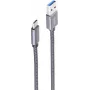 USB kabelis ShiverPeaks BS13-38020 1m USB A USB C pilkas