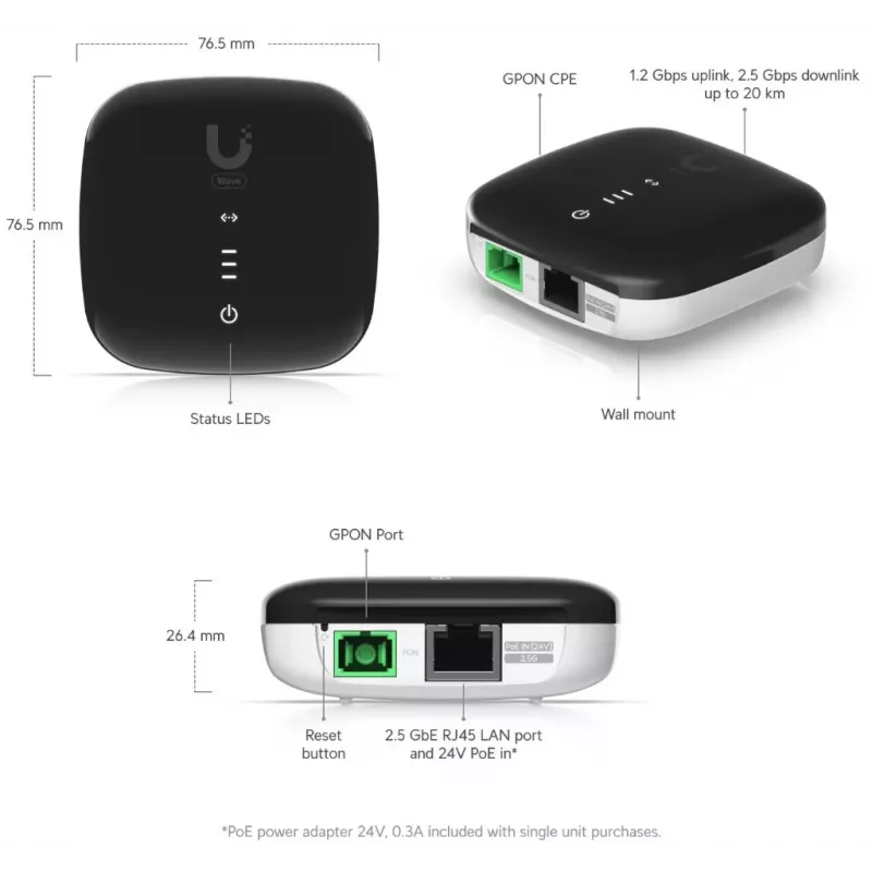Ubiquiti WaveFiber ONU 5 vnt. pakuotė