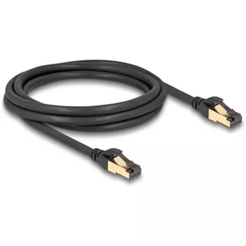 DeLOCK RJ45 Cat.6A S/FTP 2 m juodas tinklo kabelis