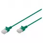 Laidas DIGITUS CAT 6 U-UTP Slim, 0,5 m, žalias