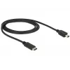 USB kabelis DeLOCK 83603 USB 2.0 1m USB C – Mini-USB B juodas