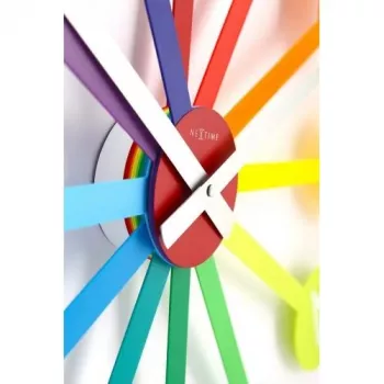 NeXtime Colour Guide 2995di sieninis laikrodis, Ø 60 cm, įvairiaspalvis