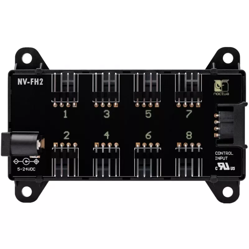 Noctua NV-SPH1 juodas ventiliatorių ir RGB mazgo rinkinys