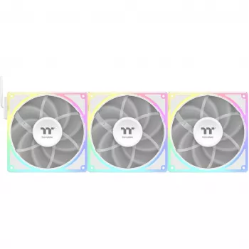 Ventiliatorių rinkinys THERMALTAKE TOUGHFAN EX 140 ARGB Sync White — 140 mm, 3 vnt.
