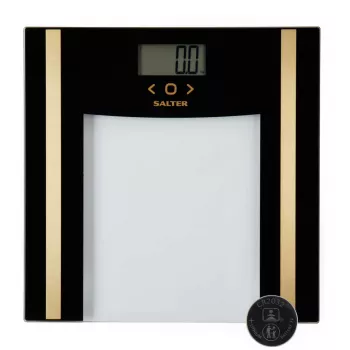 Svarstyklės vonios kambariui Salter SA00550BGCFAS Glass Analyser Black Gold