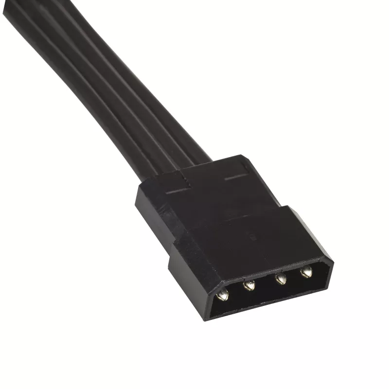 Akyga AK-CA-73 RGB ventiliatorių valdiklis su nuotolinio valdymo pulteliu, 12 jungčių (10 ventiliatorių + 2 LED juostos), Molex maitinimas