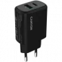 CANYON OnCharge 250 25W 1xPD 1xQC EU juodas