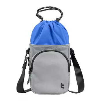 Tomtoc GameOn-G50 Switch 2 JoyCarry Sling nešiojamas krepšys pilkas, skirtas Nintendo Switch aksesuarams