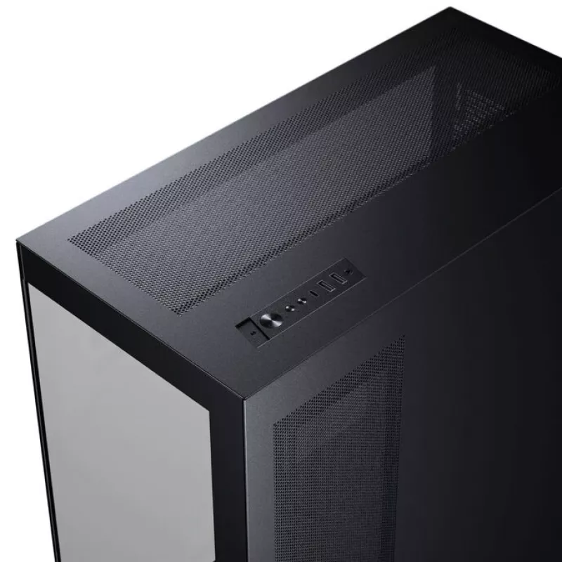PHANTEKS NV-Series NV5 MK2 ATX korpusas, grūdintas stiklas, DRGB - satino juoda + 3 vnt. M25 Gen2 PWM D-RGB ventiliatoriai Reverse Blade + 1 įprastas ventiliatorius - 120 mm