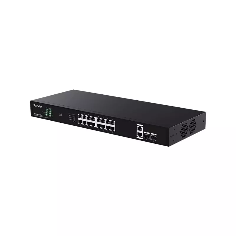 TENDA TEG1120P-16-150W valdiklis PoE+ Gigabit 16x 1Gb/s, 135W PoE biudžetas