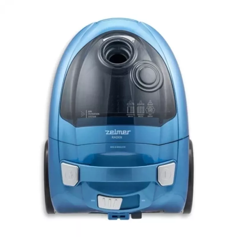 Bevidis siurblys ZELMER ZVC032P Mėlynas 1200W, kompaktinis kanistro dizainas