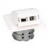 Digitus DN-93201 FTTH sieninis įleidžiamas lizdas SC/LC adapteriui 86x30x86 mm