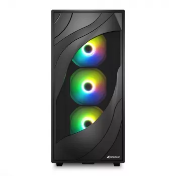 Sharkoon REBEL C80G RGB Midi bokštas Juodas