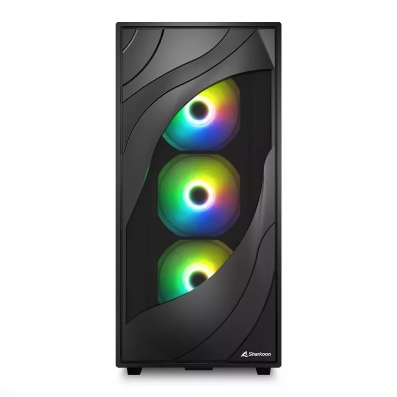 Sharkoon REBEL C80G RGB Midi bokštas Juodas