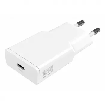 4smarts 541123 AC sieninis greitasis įkroviklis išmaniesiems telefonams ir planšetėms, 25 W, USB-C, baltas