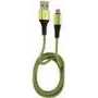 LC-Power USB-A į Micro-USB laidas 1m juodas/žalias (LC-C-USB-MICRO-1M-7)