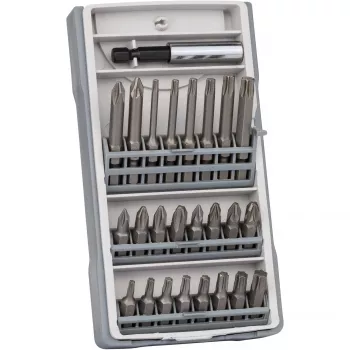 Atsuktuvų rinkinys 25 vnt. T10, T15, T20, T25, T30, T40, PH2, PZ2 Ilgis 25 mm, 49 mm