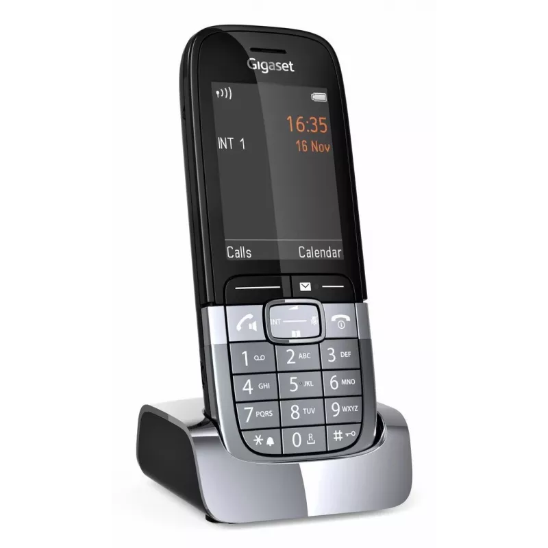 Gigaset SL850H Pro belaidis DECT telefono ragelis, titano spalva, su skambučio identifikavimu