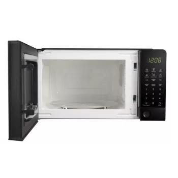 Solo mikrobangų krosnelė ESPERANZA EKO009 — 700 W, 20 L, LED ekranas, jutiklinis valdymas, 24,5 cm stiklinė plokštelė, juoda