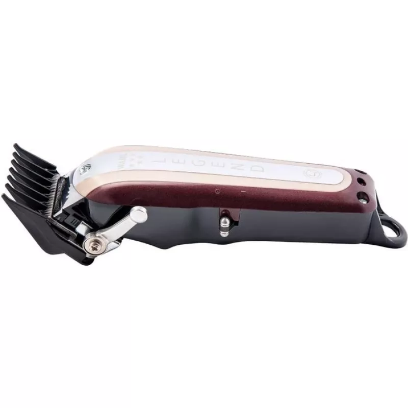 WAHL Cordless Legend Burgundinė, Sidabrinė Ličio jonų (Li-Ion) belaidė mašinėlė
