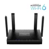 Cudy WR3000 belaidis maršrutizatorius Gigabit Ethernet dviejų juostų (2,4 GHz / 5 GHz) Juodas