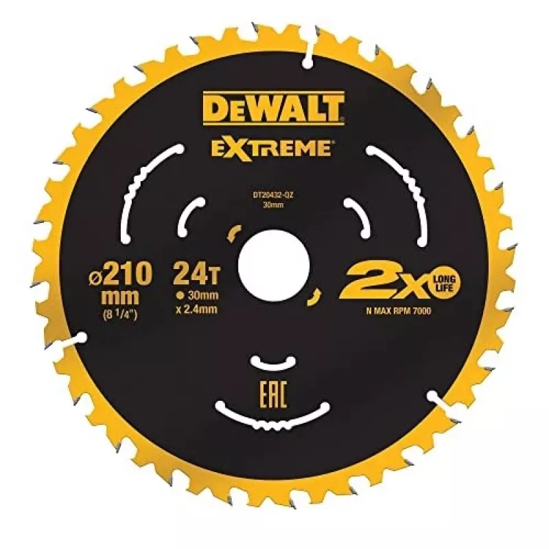 Pjūklo diskas cirkuliaciniam pjūklui DeWALT DT20432-QZ 21 cm volframo karbido antgaliais