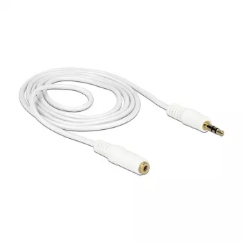 Garso ilginimo laidas 3,5 mm M-M DELOCK 83767 2 m Baltas