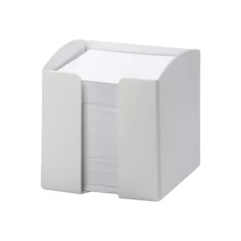 Durable TREND Square White bloknotų dėklas 105x100x100 mm