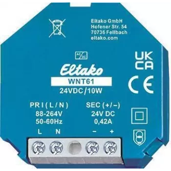 Eltako plataus diapazono perjungiamasis maitinimo šaltinis WNT61-24VDC/10W (61000265)